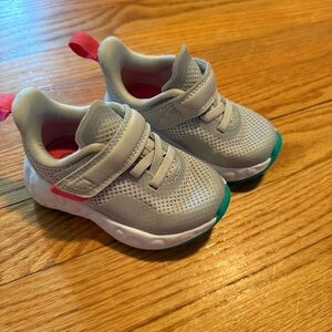 All in Motion Kids Gray, Green and Pink Sneakers. Toddler size 5.